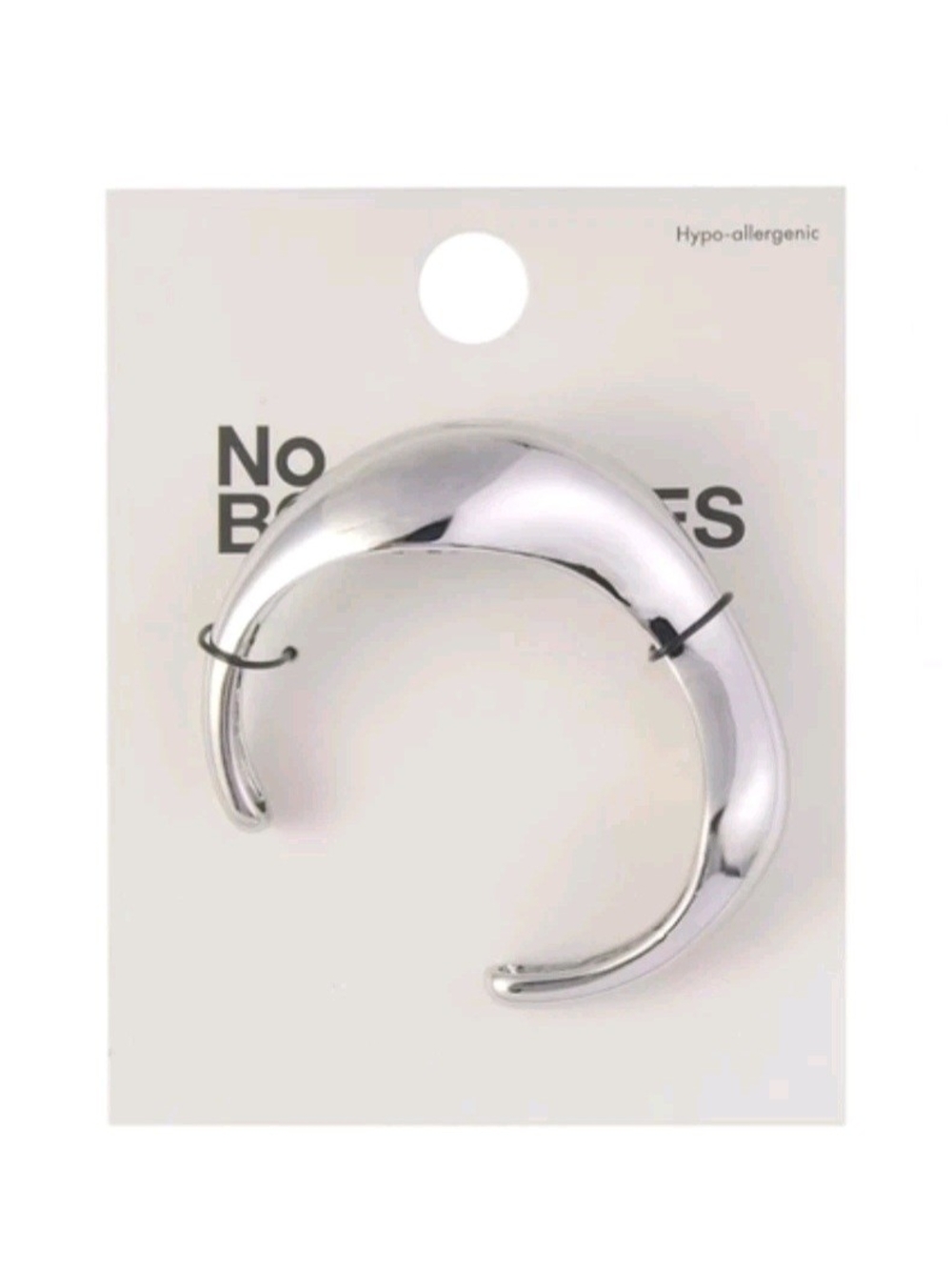 No Boundaries Silver Cuff Bracelet - Hypoallergenic